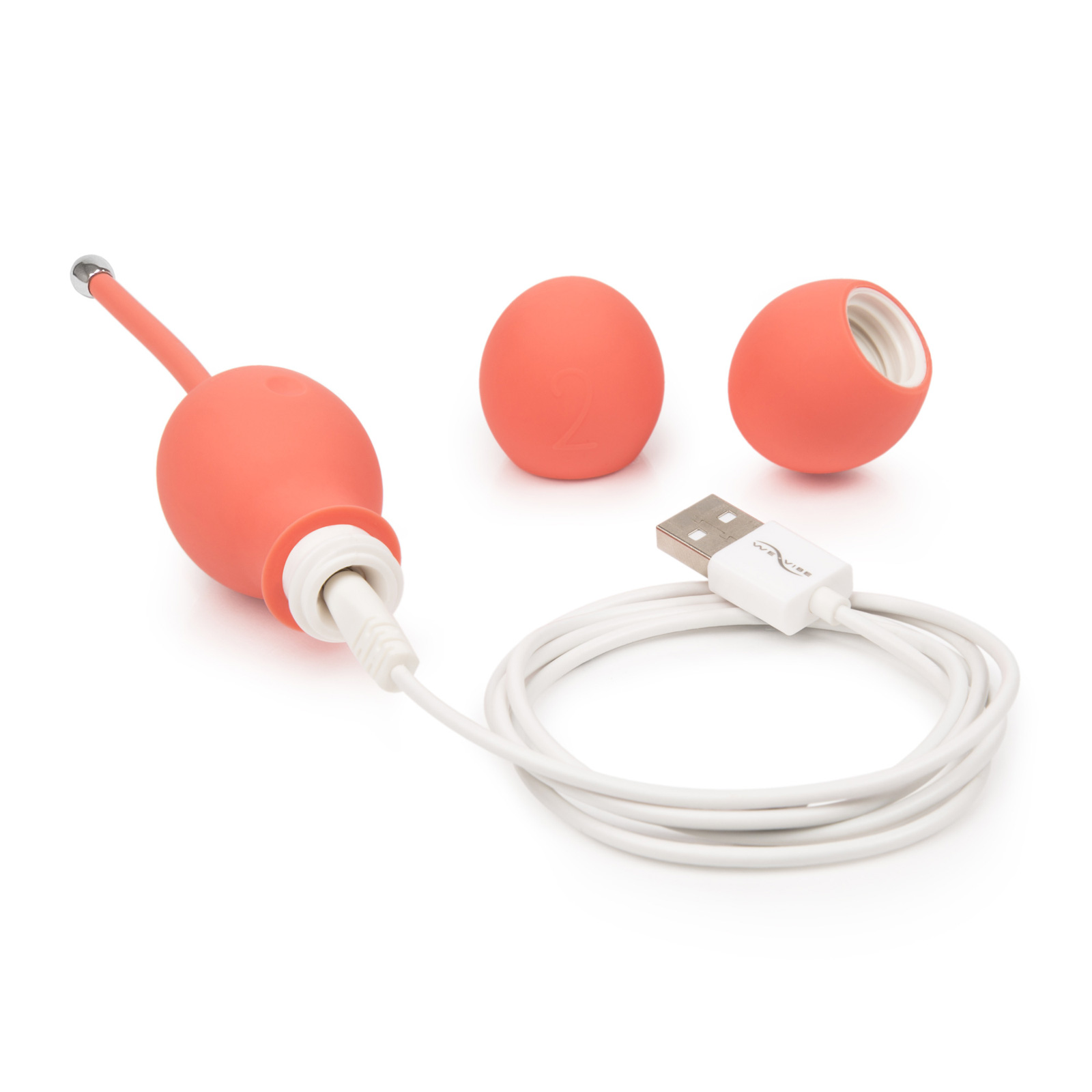 We-Vibe Bloom, коралловый, Перезаряжаемый тренажёр Кегеля и другие товары We-Vibe с фото
