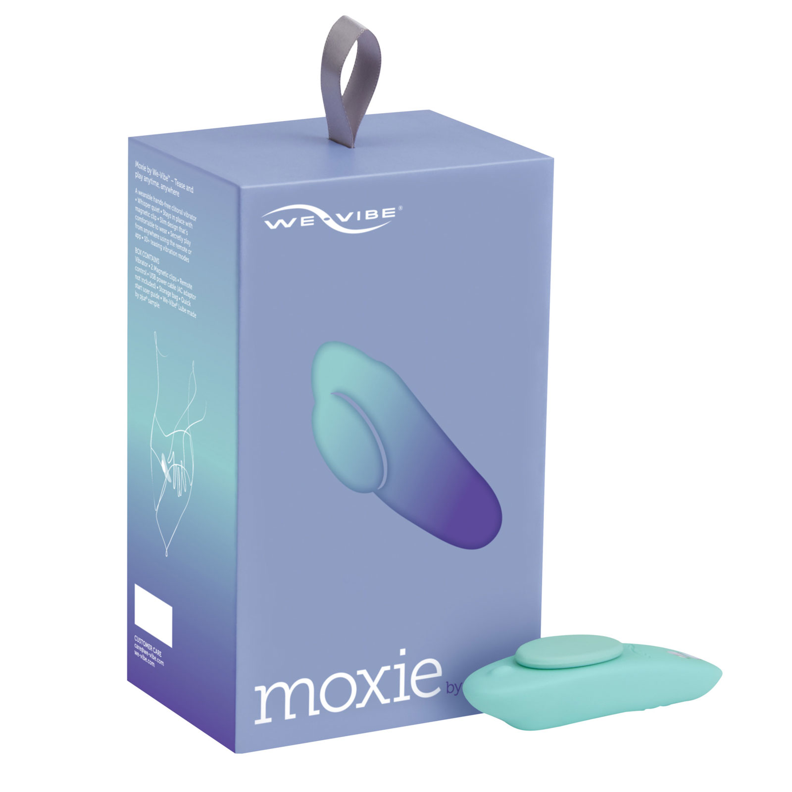 We-Vibe Moxie, голубой, Клиторальный вибратор с дистанционным управлением