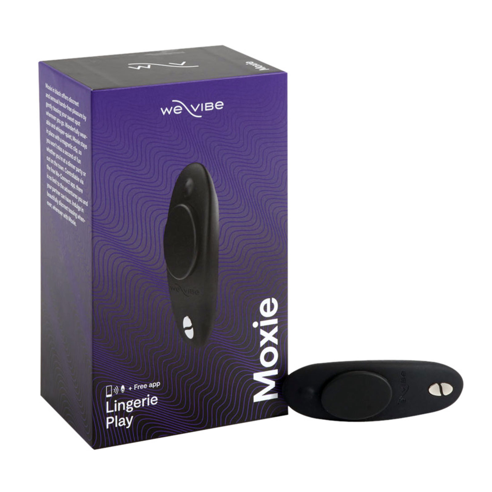 We-Vibe Moxie, черный, Клиторальный вибратор с дистанционным управлением