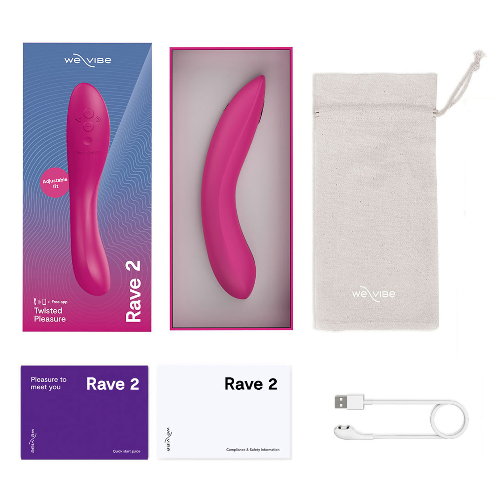 We-Vibe Rave 2, фуксия - фото 7