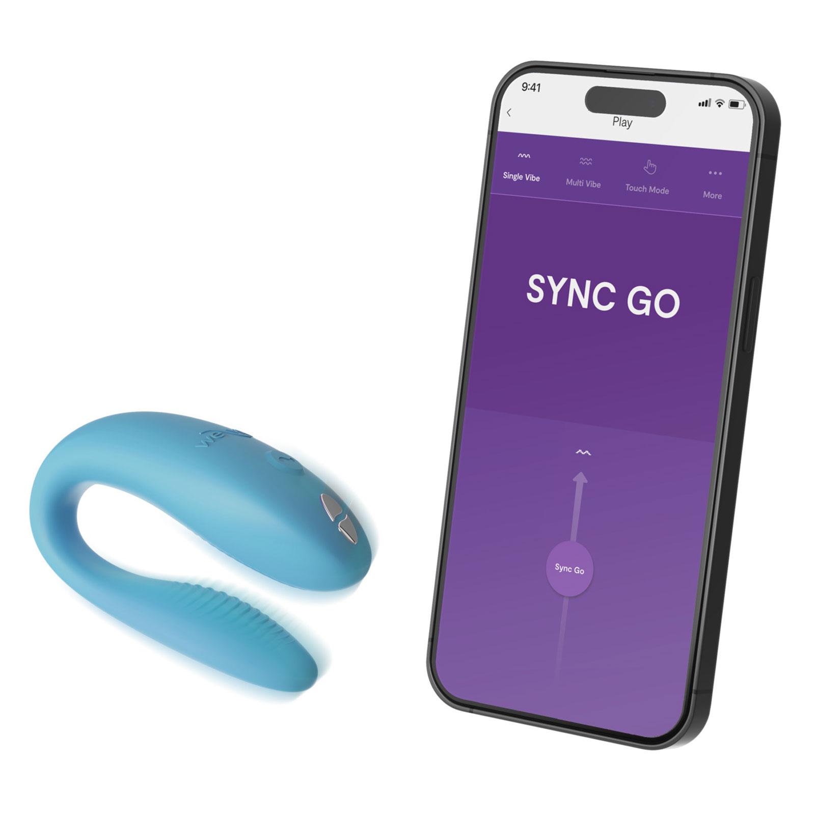 We-Vibe Sync Go, голубой - фото, отзывы