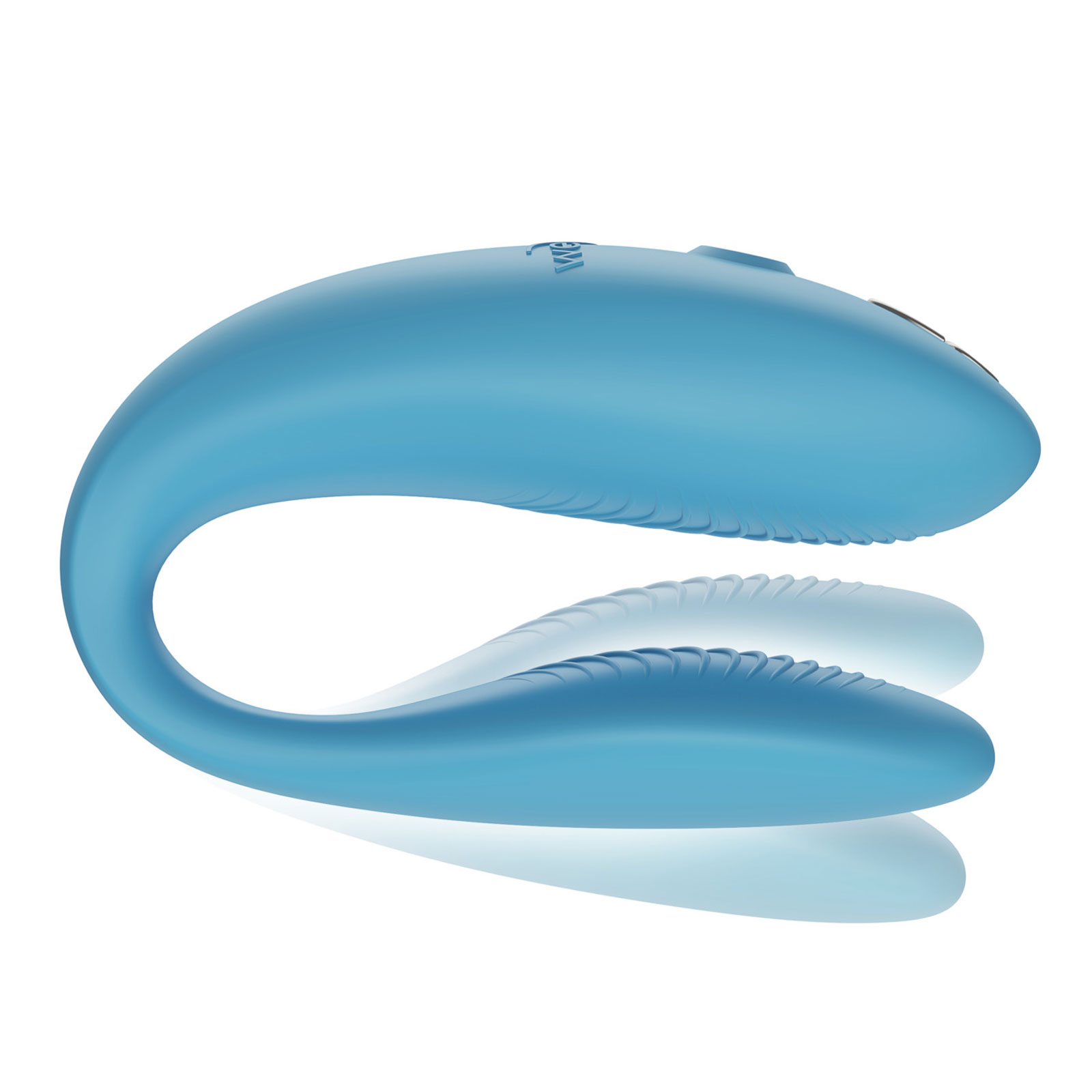 We-Vibe Sync Go, голубой - Вибромассажер для пар - купить в секс шопе