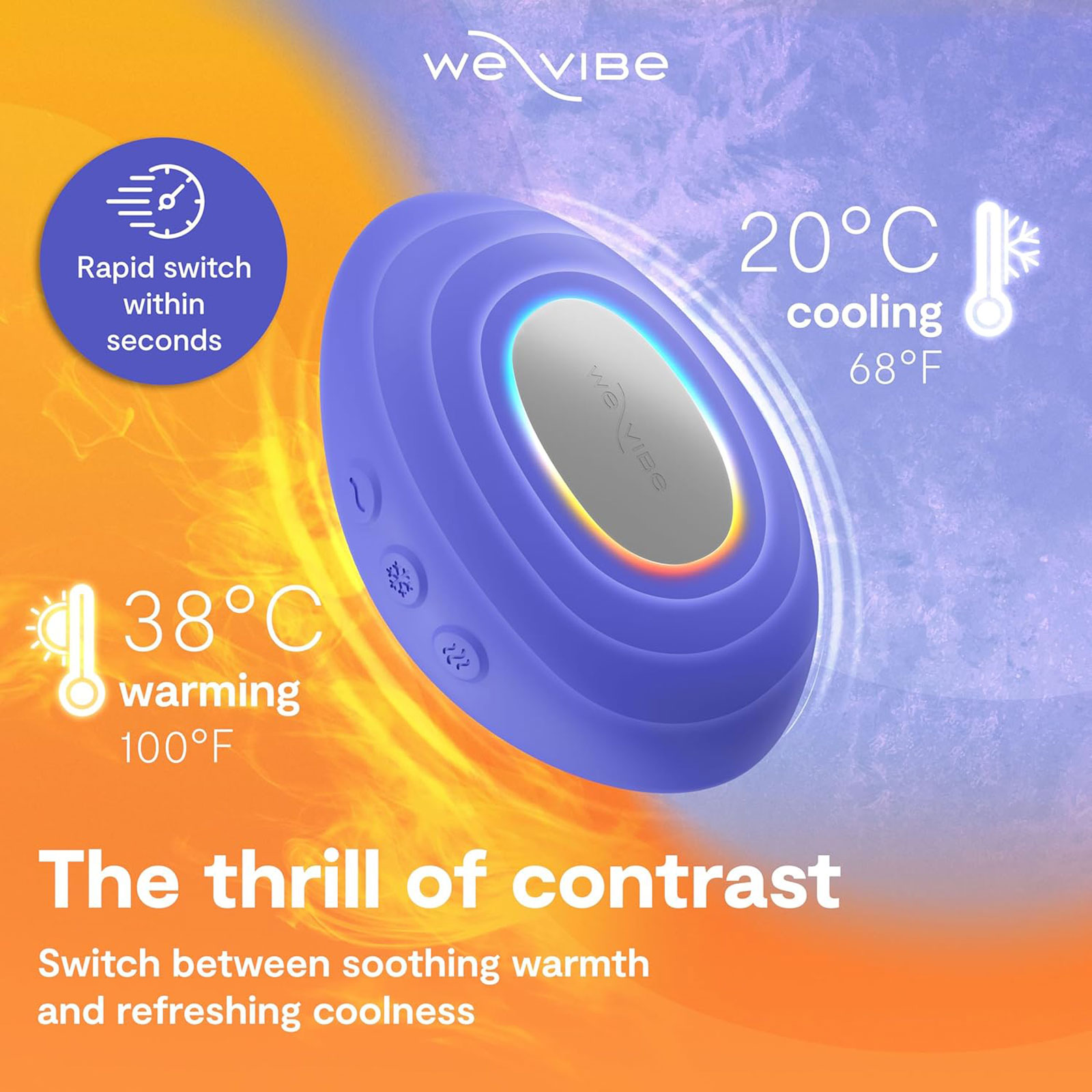 Вибратор We-Vibe Temp, сиреневый - фото 9