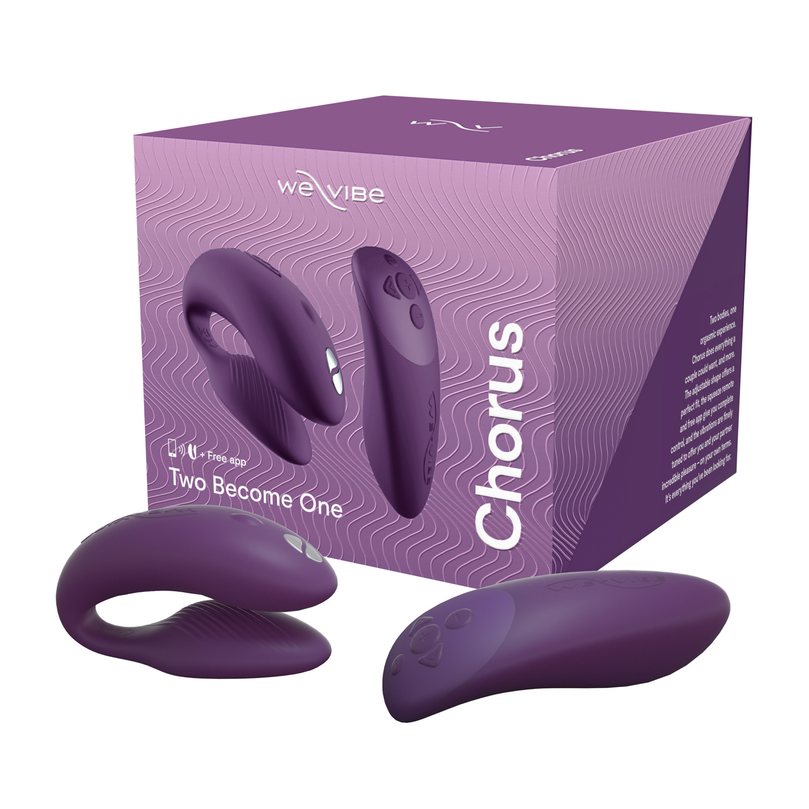We-Vibe Chorus, фиолетовый, Вибратор для пар с сенсорным пультом управления