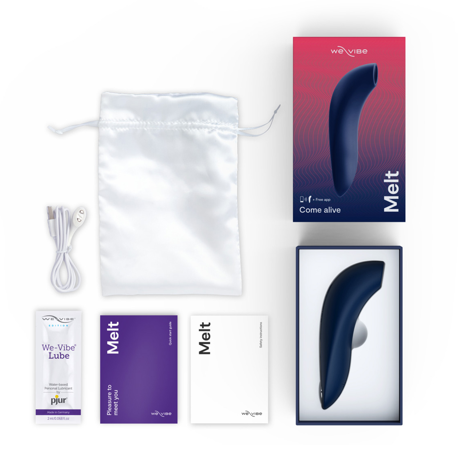 We-Vibe Melt, темно-синий - подробные фото в секс шопе Condom-Shop
