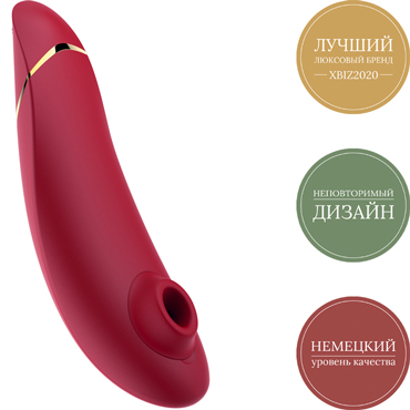 Womanizer Premium, красный, Бесконтактный клиторальный стимулятор и другие товары Womanizer с фото