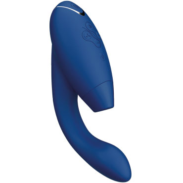 Womanizer Duo 2, синий, Игрушка для двойной стимуляции с технологией Pleasure Air