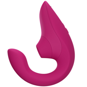 Womanizer Blend, малиновый - Вибромассажер для двойной стимуляции - купить в секс шопе