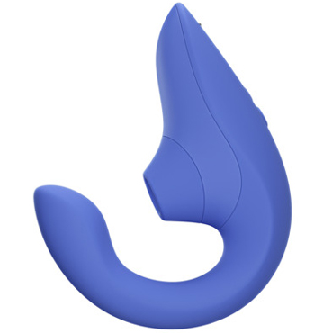 Womanizer Blend, голубой - Вибромассажер для двойной стимуляции - купить в секс шопе
