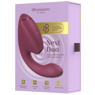 Бесконтактный клиторальный стимулятор Womanizer Next Duo, розовый - фото 7