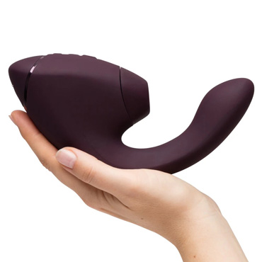 Новинка раздела Секс игрушки - Бесконтактный клиторальный стимулятор Womanizer Next Duo, фиолетовый