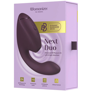Бесконтактный клиторальный стимулятор Womanizer Next Duo, фиолетовый - фото 7