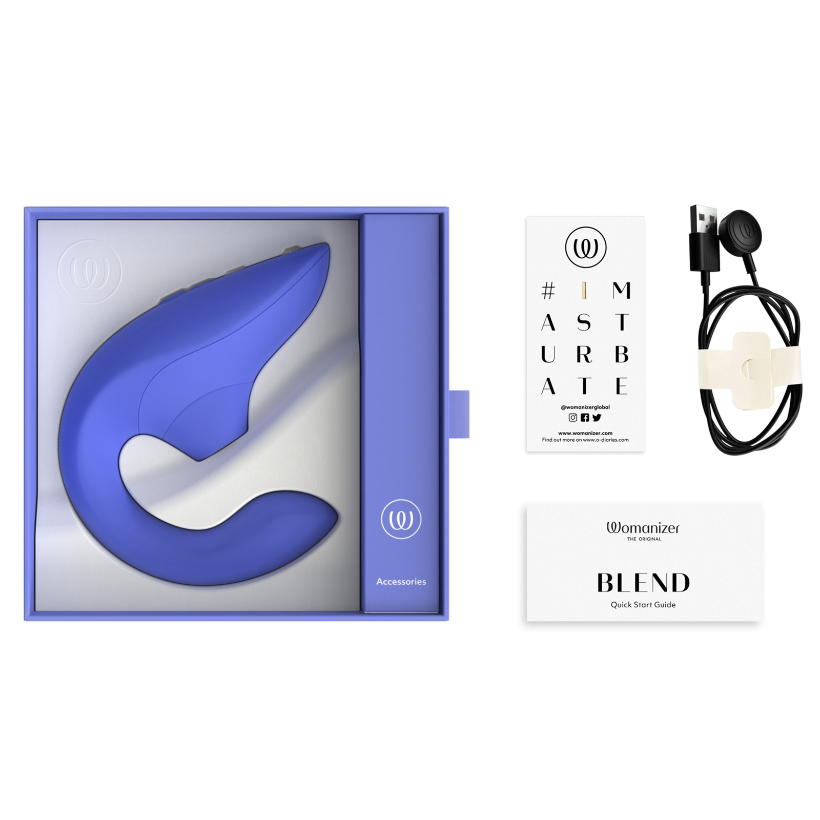 Womanizer Blend, голубой - подробные фото в секс шопе Condom-Shop