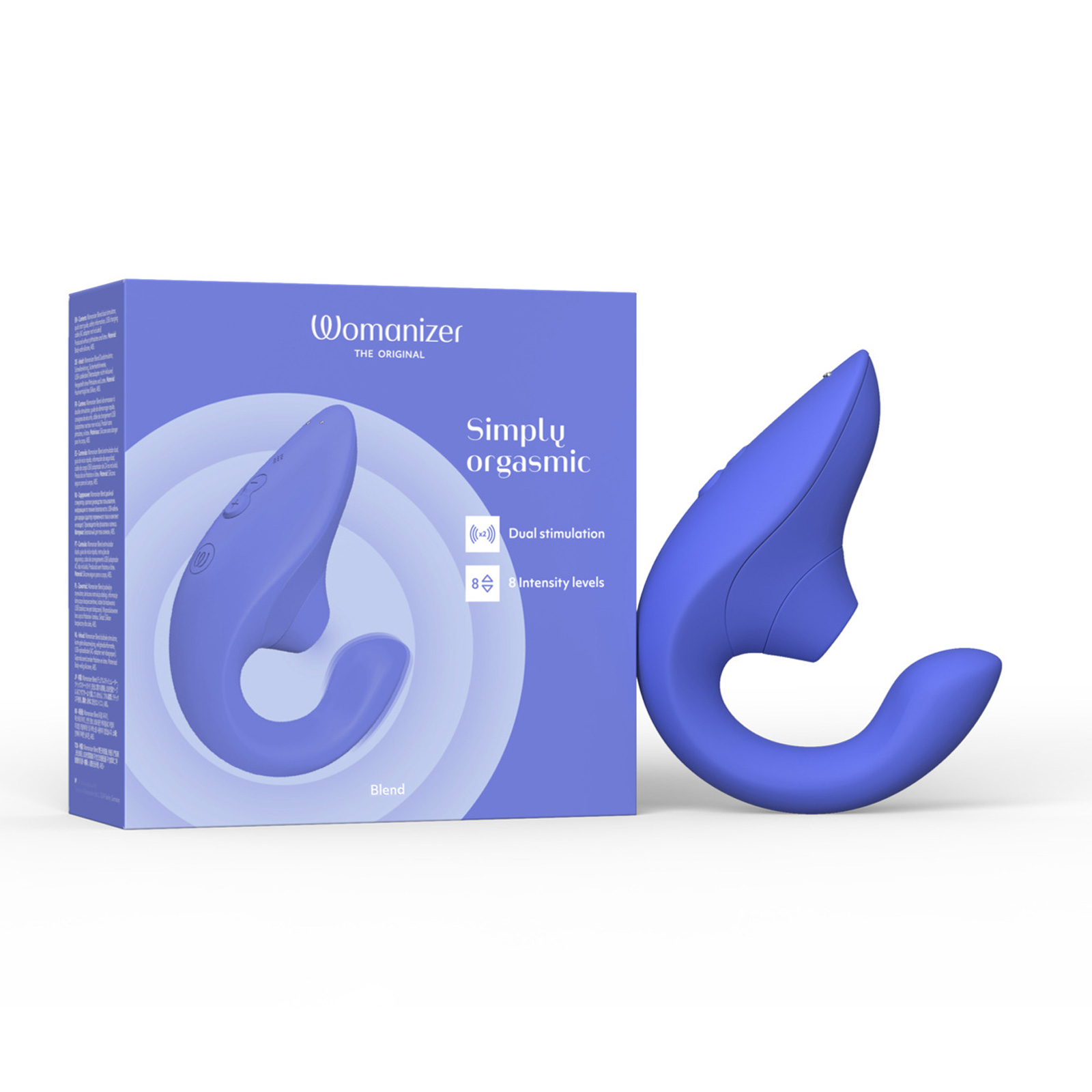 Womanizer Blend, голубой, Вибромассажер для двойной стимуляции