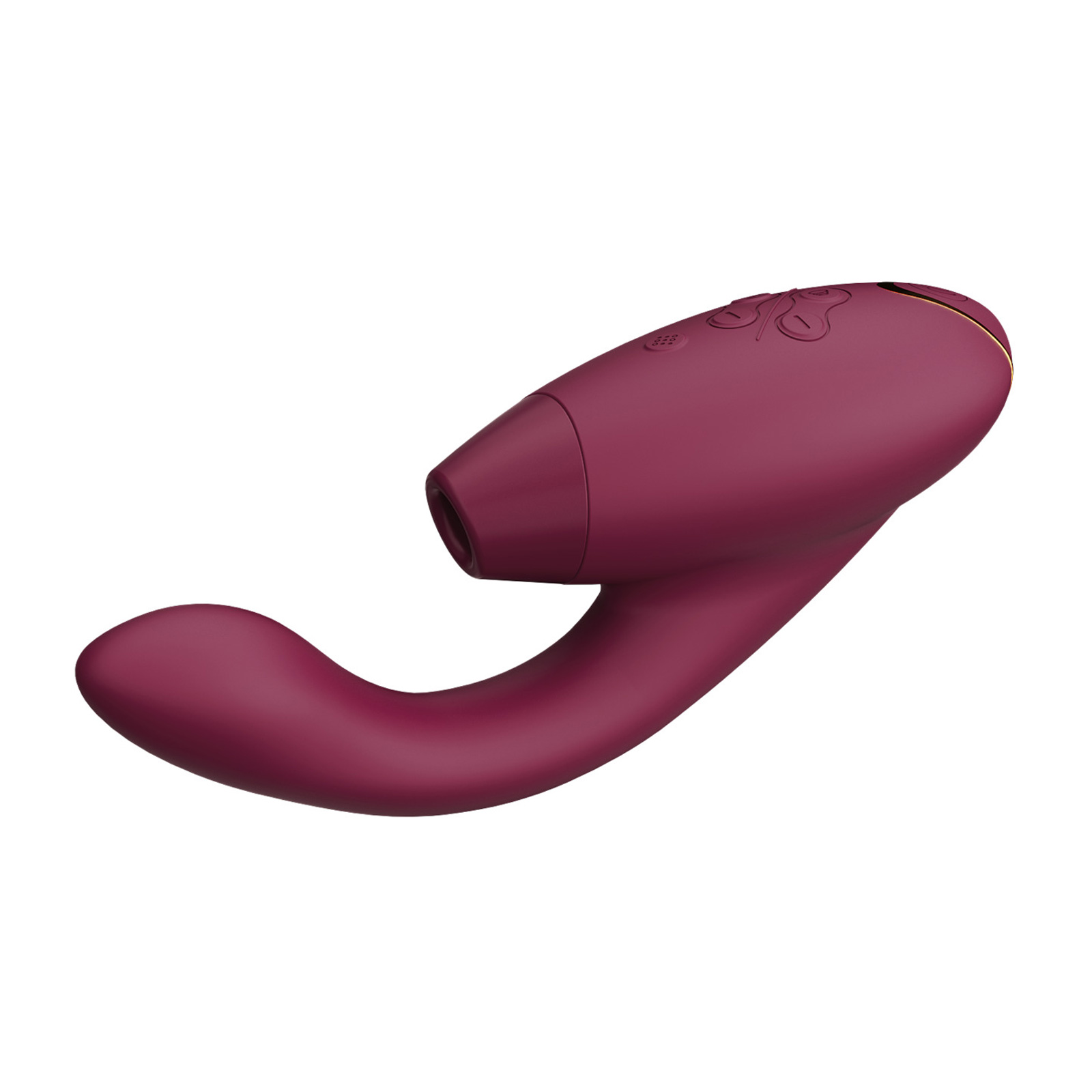 Womanizer Duo 2, бордовый - Игрушка для двойной стимуляции с технологией Pleasure Air - купить в секс шопе