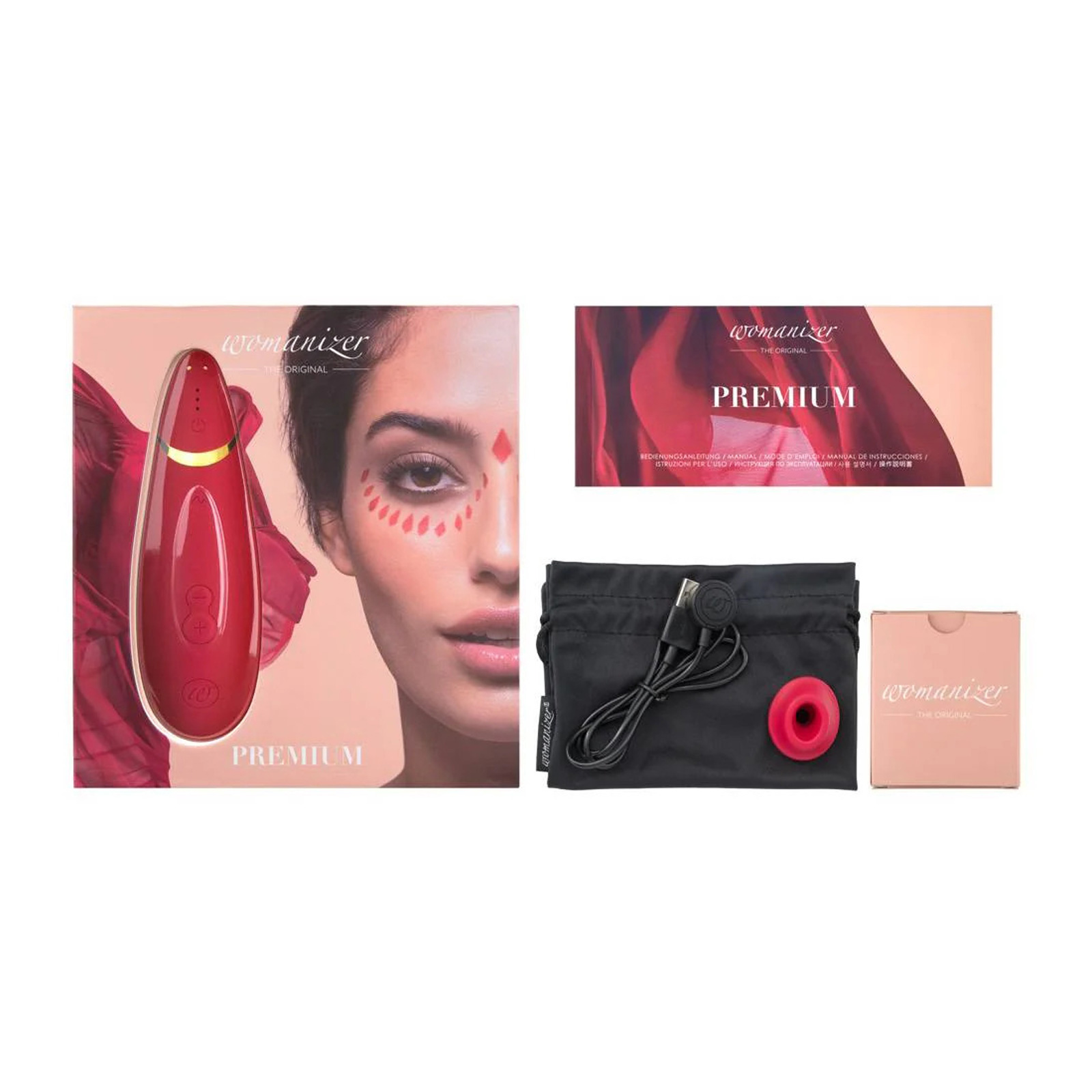 Новинка раздела Секс игрушки - Womanizer Premium, красный
