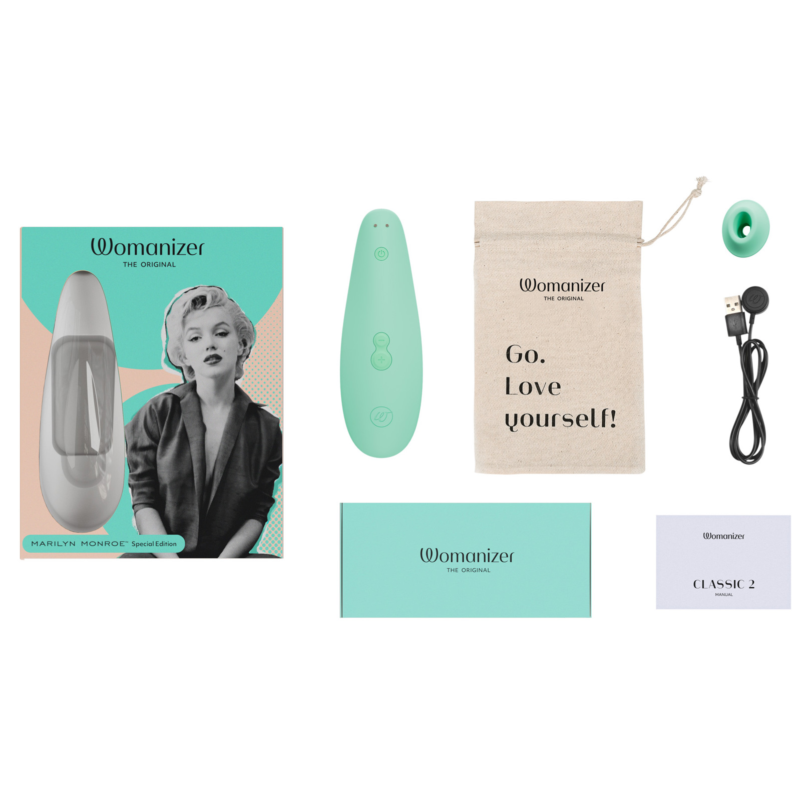 Womanizer Marilyn Monroe Classic 2, мятный — фото 6