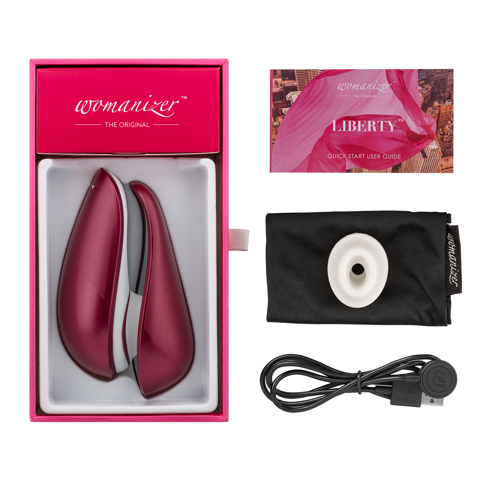 Womanizer Liberty, красный - подробные фото в секс шопе Condom-Shop