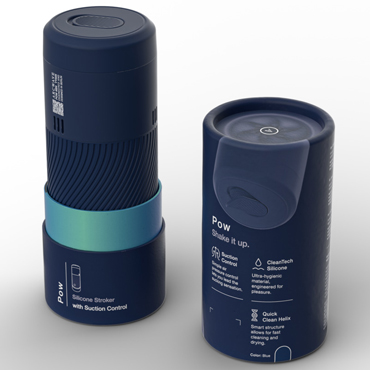 Pow Stroker Blue - подробные фото в секс шопе Condom-Shop
