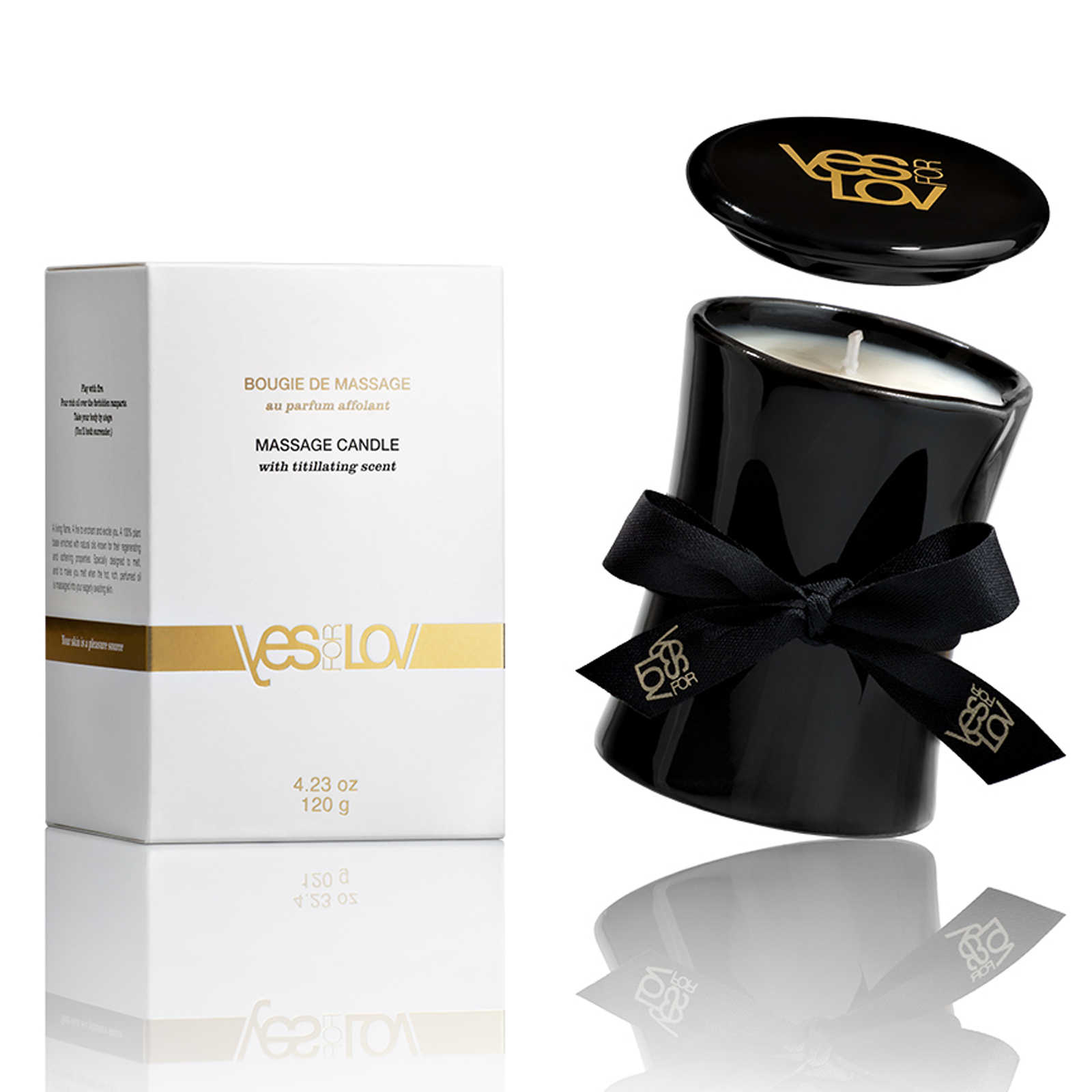 YESforLOV Massage Candle With The Titillating Scent, 120г