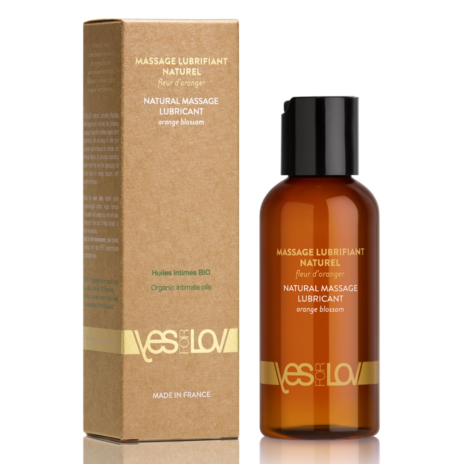 YESFORLOV NATURAL MASSAGE LUBRICANT WITH ORGANIC OILS, 100 мл