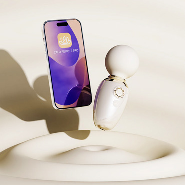 Zalo Мини-вибромассажёр AVA, бежевый - подробные фото в секс шопе Condom-Shop