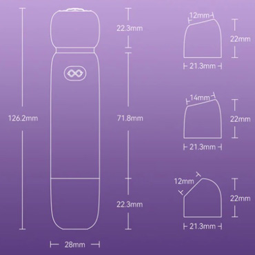 Zalo Вакуумный стимулятор LIA, сиреневый - фото 12