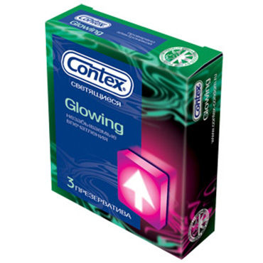 Contex Glowing, 12 шт - Презервативы светящиеся - купить в секс шопе