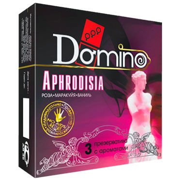 Domino Aphrodisia, Презервативы со вкусом розы, маракуйи и ванили