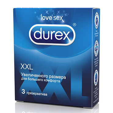 Durex XXL, 3 шт, Презервативы увеличенного размера