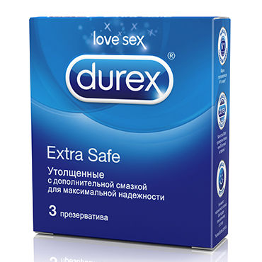 Durex Extra Safe, 3 шт, Презервативы особо прочные
