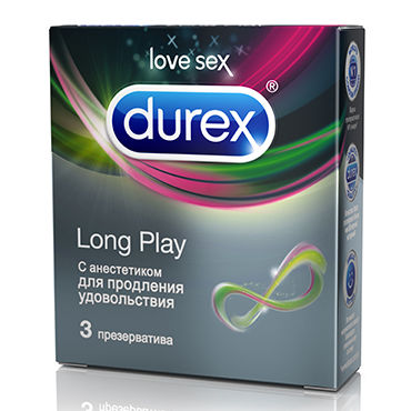 Durex Long Play, 3 шт, Презервативы продлевающие
