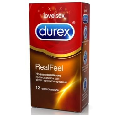 Durex Real Feel, 12 шт, Презервативы максимально естественные ощущения
