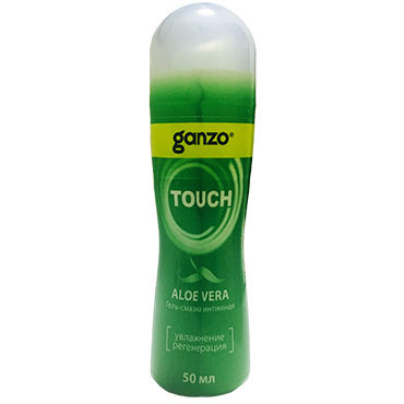 Ganzo Touch Aloe Vera, 50 мл, Увлажняющий и регенерирующий лубрикант с алое вера