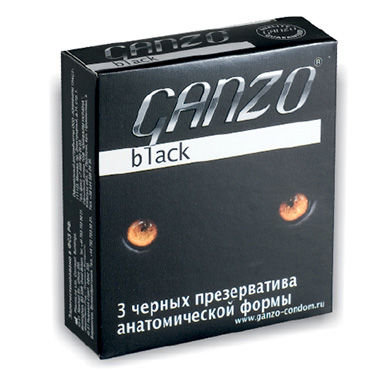Ganzo Black - Презервативы черного цвета - купить в секс шопе