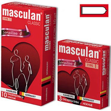Masculan Classic Sensitive - Презервативы классические - купить в секс шопе