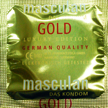 Masculan Gold Luxury Edition, Презервативы с золотистым напылением