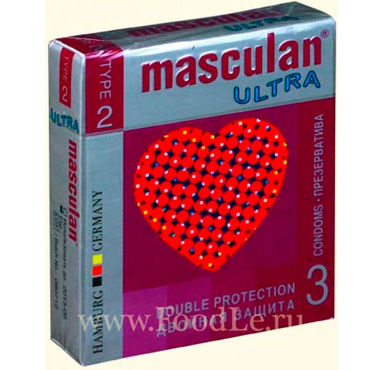 Masculan Ultra Double Protection - Презервативы со спермицидной смазкой - купить в секс шопе