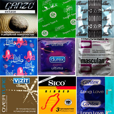 Набор Всех Типов, 32 различных презерватива всех типов