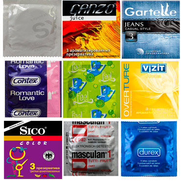Набор Фруктовый, 33 ароматизированных презерватива