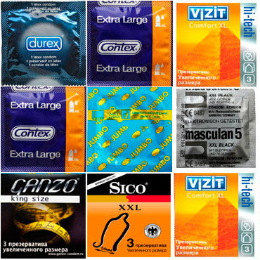 Набор XXL, 21 увеличенный презерватив