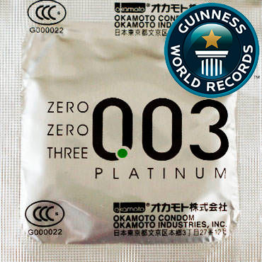 Okamoto Platinum, Презервативы самые тонкие латексные
