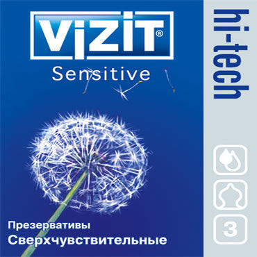 Vizit Hi-Tech Sensitive, Презервативы особой анатомической формы