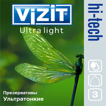 Vizit Hi-Tech Ultra Light, Презервативы ультратонкие