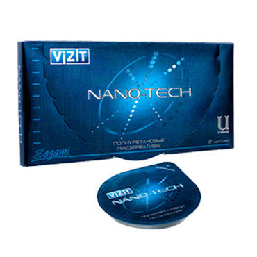 Vizit Nano-Tech - Презервативы супертонкие полиуретановые - купить в секс шопе