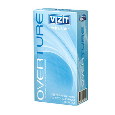 Vizit Overture Extra Safe - Презервативы с утолщенной стенкой - купить в секс шопе