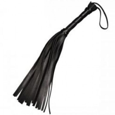 Le Frivole БДСМ Плеть из натуральной кожи, черная, Небольшого размера