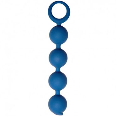 Le Frivole Core Appulse, синие, Анальные шарики из силикона