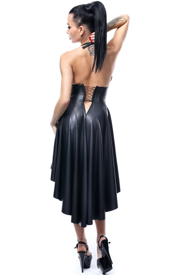 Demoniq Hard Candy Christine, черное - Длинное платье c открытой грудью - купить в секс шопе
