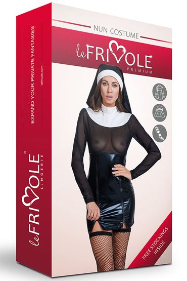 Le Frivole Premium Nun Costume, черный - подробные фото в секс шопе Condom-Shop